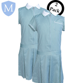 Plain Girls Summer Dress - Green (2-Pack) 3-4 Years,10-11 Years,11-12 Years,12-13 Years,13-14 Years,4-5 Years,5- Years,6-7 Years,7-8 Years,8-9 Years,9-10 Years